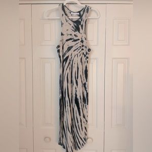 Young, Fabulous, and Broke tie-dye dress